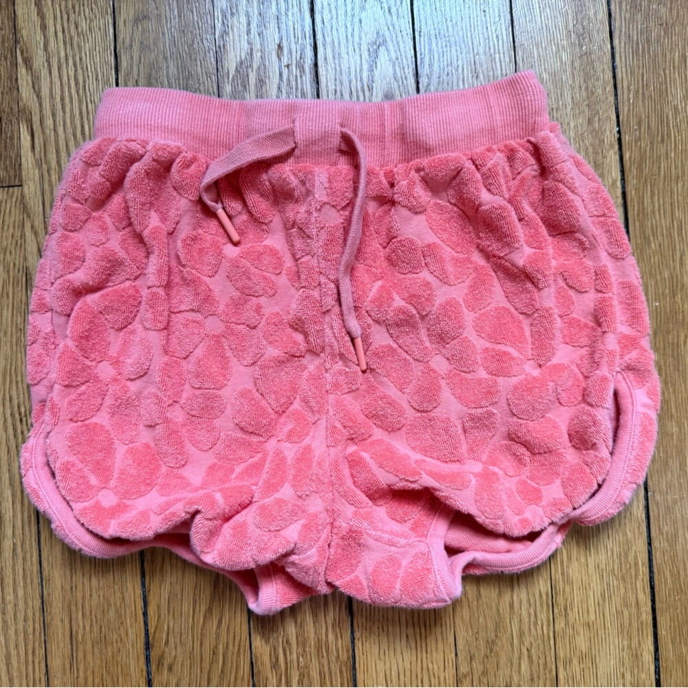 Hanna Andersson Coral Pink Terry Shorts - Size 8